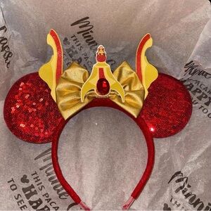 Red and Gold Sequin Queen Amidala (Padme) Ears Headband